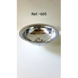 LAVABO COBRE BAÑADO EN NÍQUEL