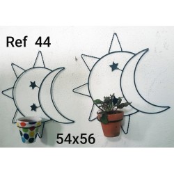 Soporte maceta para colgar sol y luna N°44