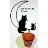 Soporte Luna Gato  Mediano y ratón  Ref N°51