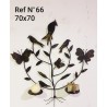 Soporte Árbol Pájaros Mariposas 2 Velas Nº66