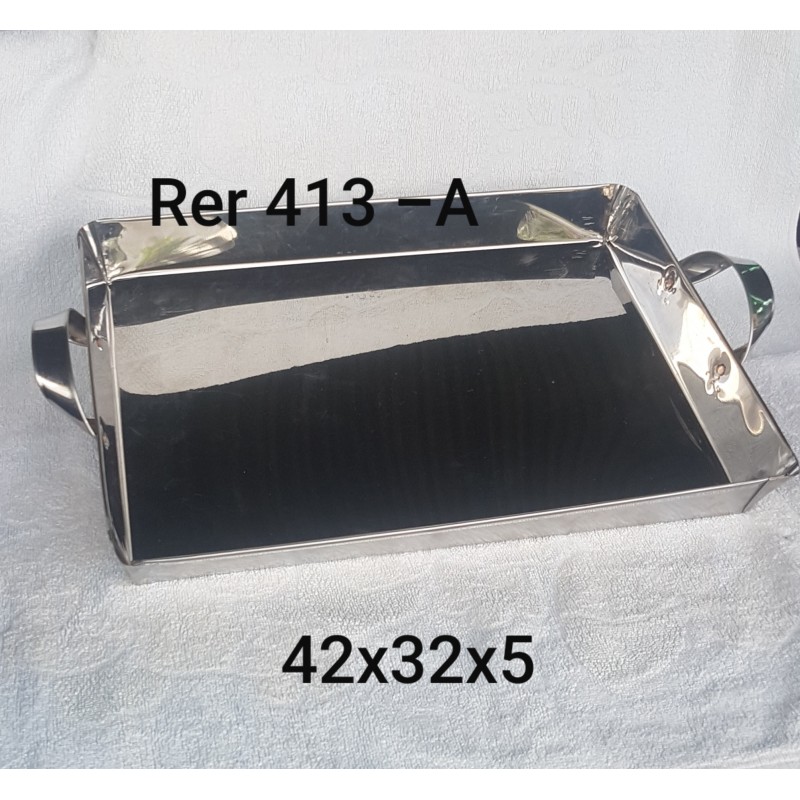 BANDEJA HORNO ACERO INOXIDABLE ASAS Ref 413 BANDEJA HORNO ACERO INOXIDABLE ASAS Ref 413