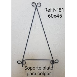 SOPORTE PLATO  PARA COLGAR Ref Nº 81