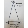 SOPORTE PLATO  PARA COLGAR Ref Nº 81